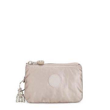 Kipling Creativity Small Metallic Pouch Tassen Beige | België 1107OK